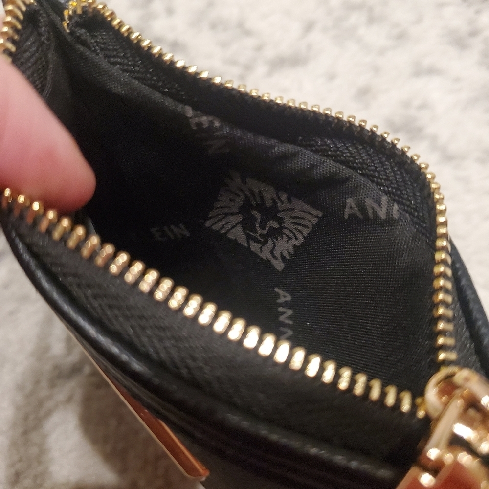 Anne Klein Black Zip Wristlet - Picture 6 of 6